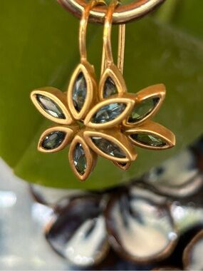 Slane 18k Gold Sapphire Earrings